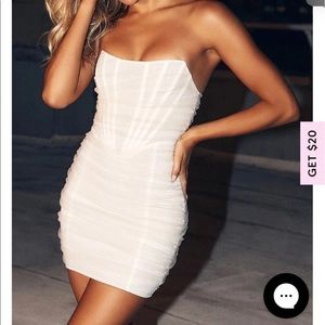 white fox boutique bodycon dress